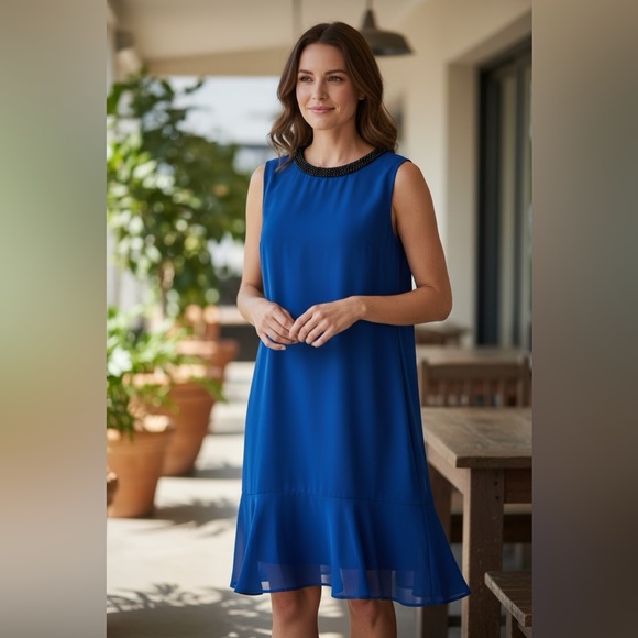 Andrew Marc Dresses & Skirts - Andrew Marc Womens electric Blue Sheath Dress. NWT
